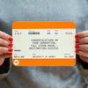 Personalised Train Ticket Graduation Card