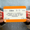 Personalised Train Ticket Engagement Card - Of Life & Lemons®