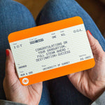 Personalised Train Ticket Graduation Card