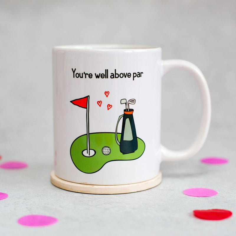 Funny Golf Valentine's Mug Mug Of Life & Lemons 