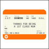 Personalised Train Ticket Mother's Day Card Cards for Mum Of Life & Lemons 