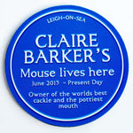 Personalised Blue Plaque Mouse Mat Mouse Mat Of Life & Lemons® 