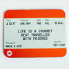 Personalised Friendship Train Ticket Mouse Mat Mouse Mat Of Life & Lemons® 