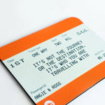 Personalised Train Ticket Mouse Mat Mouse Mat Of Life & Lemons® 