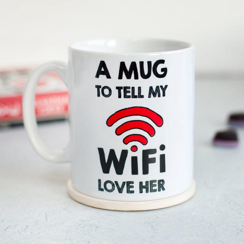 Funny Wifi Valentine's Mug for Wife Mug Of Life & Lemons 