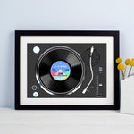 Personalised Vinyl Record 'Our Song' Print Personalised Prints Of Life & Lemons 