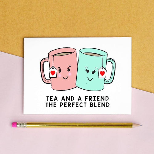 'Tea and a Friend' Card Of Life & Lemons 