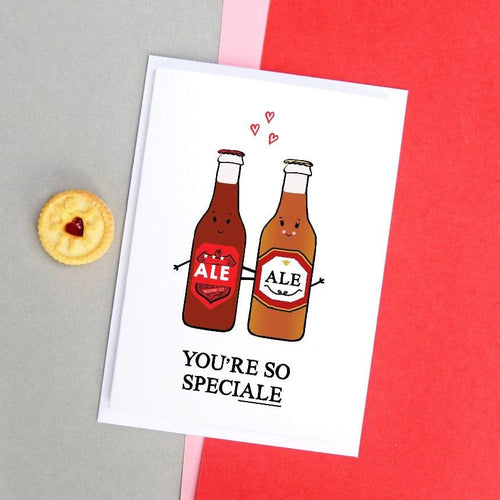 'SpeciALE' Funny Beer Valentine's Card Cards for your Other Half Of Life & Lemons 