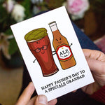 Beer Father's Day Card for Grandad Cards for Dad Of Life & Lemons 