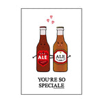 'SpeciALE' Funny Beer Valentine's Card Cards for your Other Half Of Life & Lemons 