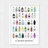 'All Gins Bright & Beautiful' Print Montage Prints Of Life & Lemons 