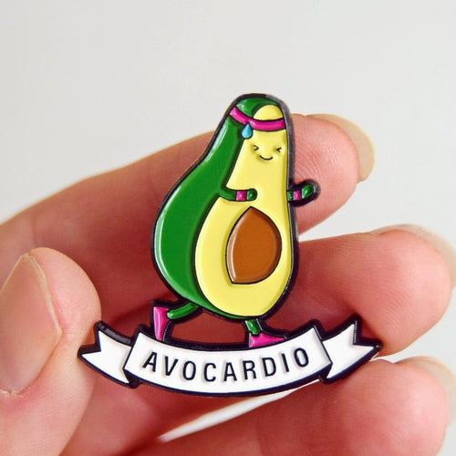 'Avocardio' Enamel Pin Badge Enamel Pin Badge Of Life & Lemons 