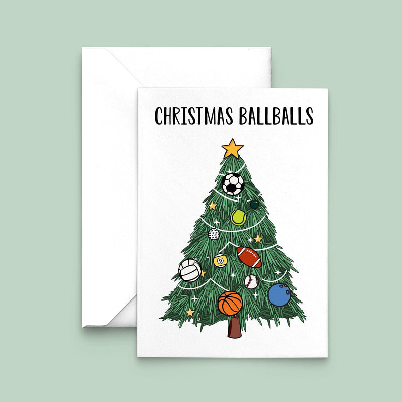 Funny Sport Christmas Card Cards for Dad Of Life & Lemons 