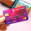 Personalised Bank Card Wallet Insert Wallet Keepsake Of Life & Lemons 