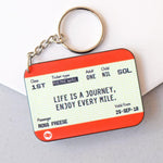 Personalised Train Ticket Birthday Keyring Personalised Keyring Of Life & Lemons 