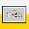 Personalised Birthday Drinks Print Personalised Prints Of Life & Lemons 