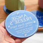 Personalised 'Blue Plaque' Glass Coaster Coaster Of Life & Lemons® 