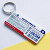 Personalised Boarding Pass Keyring Personalised Keyring Of Life & Lemons 