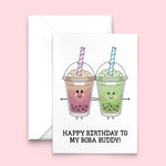 Boba Tea Birthday Card for Friend Cards for Friends Of Life & Lemons 