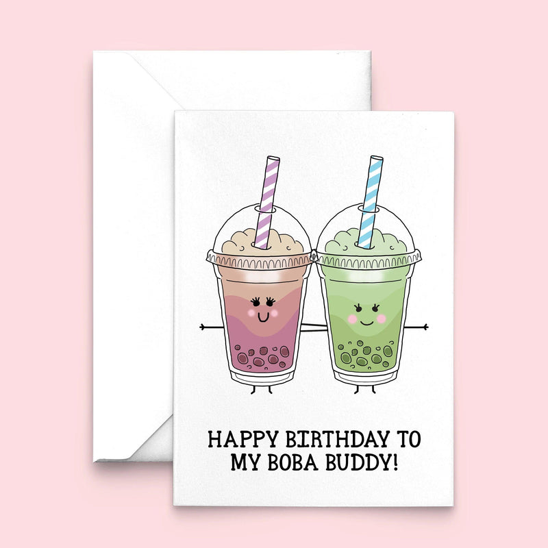 Boba Tea Birthday Card for Friend Cards for Friends Of Life & Lemons 