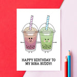 Boba Tea Birthday Card for Friend Cards for Friends Of Life & Lemons 