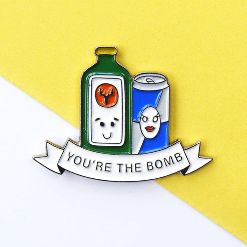 'You're the Bomb' Enamel Pin Badge Enamel Pin Badge Of Life & Lemons 
