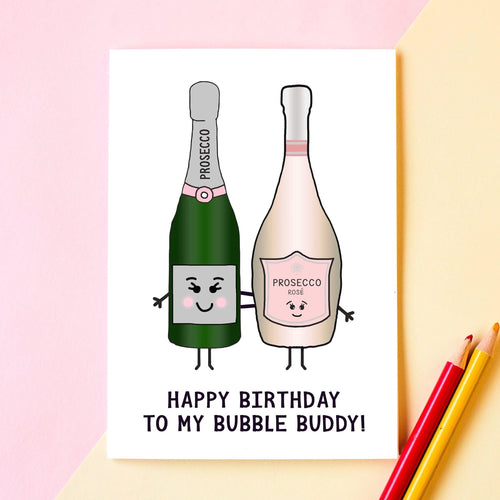 Friendship Prosecco Birthday Card Cards for Friends Of Life & Lemons 