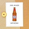 'Older but Wiser' Funny Beer Birthday Card Birthday Cards Of Life & Lemons 
