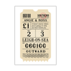 Vintage Personalised Bus Ticket Print Personalised Prints Of Life & Lemons 