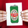 Personalised Beer 'Tin' 10th Anniversary Card Cards for your Other Half Of Life & Lemons 