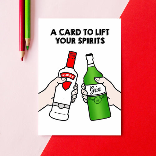'Life your spirits' Cheer Up Card General Cards Of Life & Lemons 
