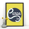 'Carpe Diem' Print Typographic Collection Of Life & Lemons 