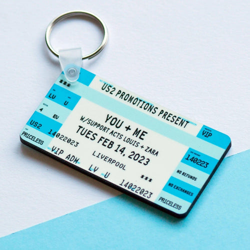 Personalised Concert Ticket Keyring Personalised Keyring Of Life & Lemons 