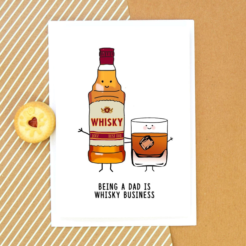 Funny Whisky Father's Day Card Cards for Dad Of Life & Lemons 