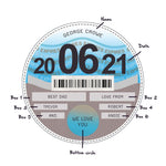 Personalised Glass Tax Disc Coaster for Dad Coaster Of Life & Lemons® 