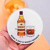 Funny Whisky Glass Coaster for Dad Coaster Of Life & Lemons® 