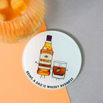 Funny Whisky Glass Coaster for Dad Coaster Of Life & Lemons® 