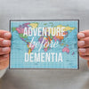 'Adventure Before Dementia' World Map Birthday Card Birthday Cards Of Life & Lemons 