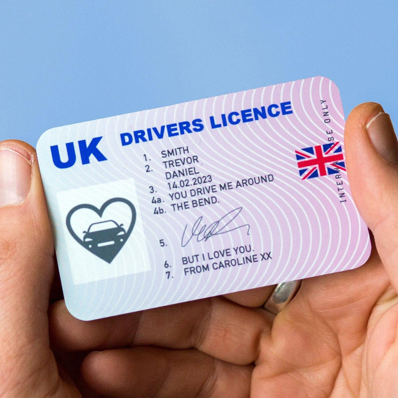 Personalised Driving License Wallet Insert Wallet Keepsake Of Life & Lemons 