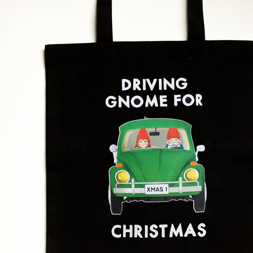 'Driving Gnome For Christmas' Tote Bag Tote Bag Of Life & Lemons 