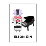 'Elton Gin' Funny Gin Card General Cards Of Life & Lemons 