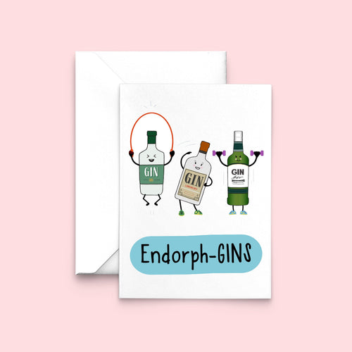 'EndorphGINS' Funny Gin Card General Cards Of Life & Lemons 