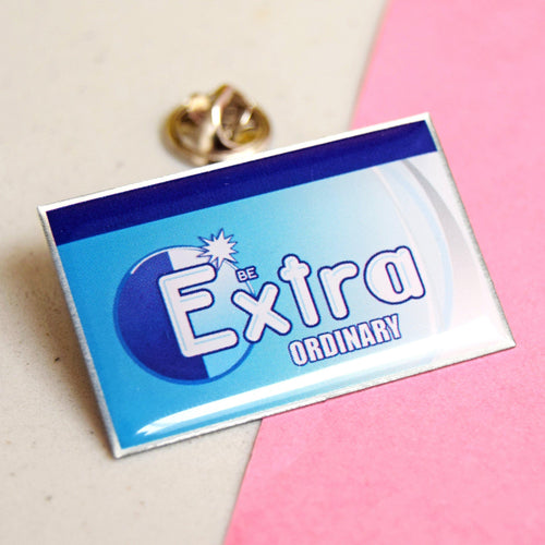 'Be Extraordinary' Pin Badge Enamel Pin Badge Of Life & Lemons 