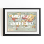 Personalised Family Print Map Prints Of Life & Lemons 