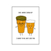 Funny Beer Card for Dad Cards for Dad Of Life & Lemons 