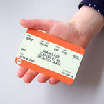 Personalised Train Ticket Wallet Keepsake for Dad Wallet Keepsake Of Life & Lemons 