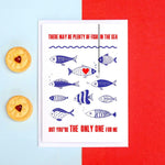 Funny Fishing Valentine's Card Cards for your Other Half Of Life & Lemons 