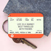 Personalised Train Ticket Friendship Keyring Personalised Keyring Of Life & Lemons 