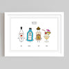 Personalised Friends as Drinks Print Personalised Prints Of Life & Lemons 