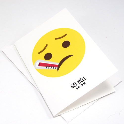 Emoji 'Get Well Soon' Card General cards Of Life & Lemons 